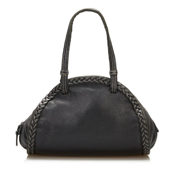 Bottega Veneta Braided Trim Leather Handbag