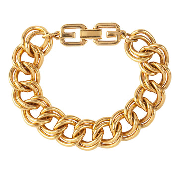 GIVENCHY 1980s  Givenchy Double Chain Link Bracelet