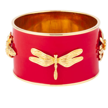MONET  Monet Red Enamel Bracelet