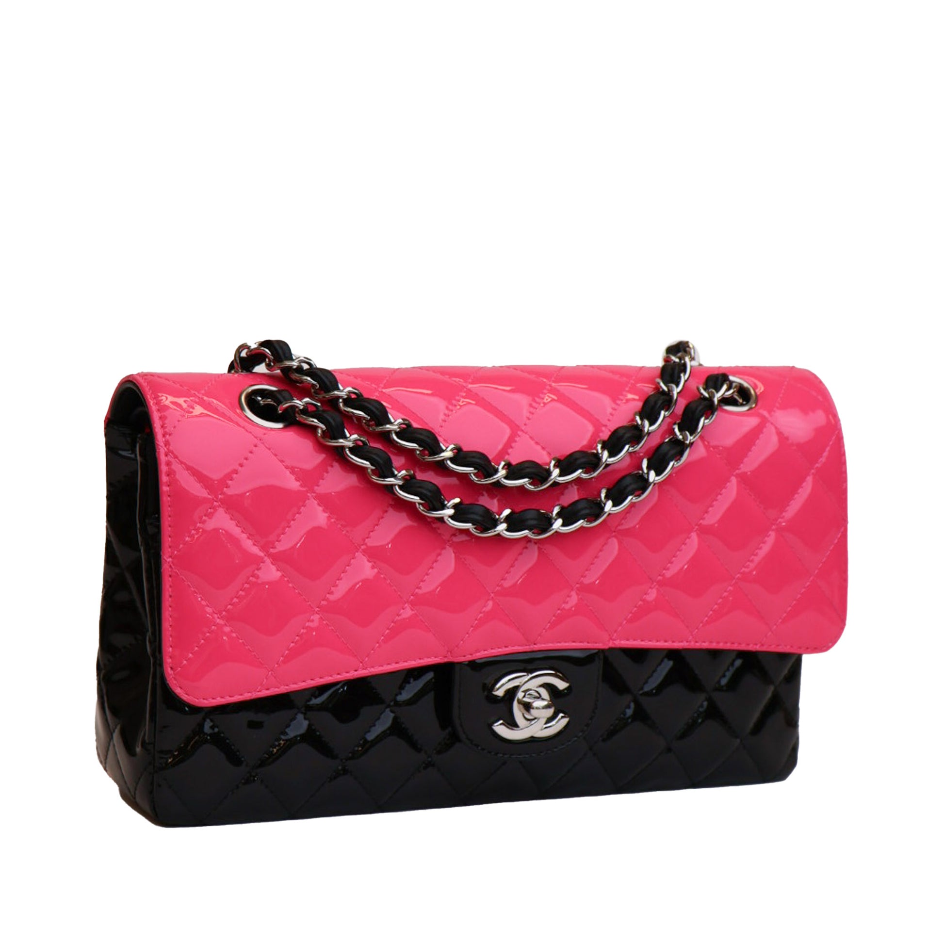pink chanel crossbody bag black