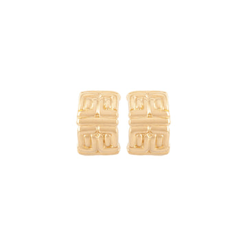 GIVENCHY 1980s  Givenchy Logo Clip-On Earrings as worn in The Crown