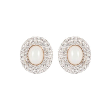 CHRISTIAN DIOR 1980s  Christian Dior Faux Pearl Clip-On Earrings