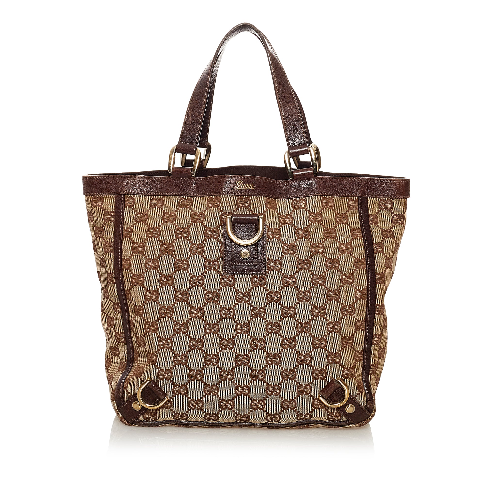 Gucci GG Canvas Abbey D-Ring Tote Bag (SHG-36170) – LuxeDH