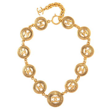 CHANEL 1980s  Chanel Byzantine Coin Necklace
