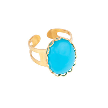 VINTAGE 1990s  Faux Turquoise Ring