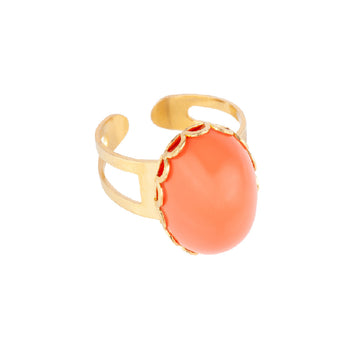 VINTAGE 1990s  Faux Coral Ring