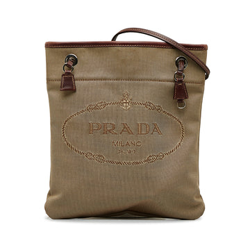 PRADA Canapa Logo Crossbody Bag