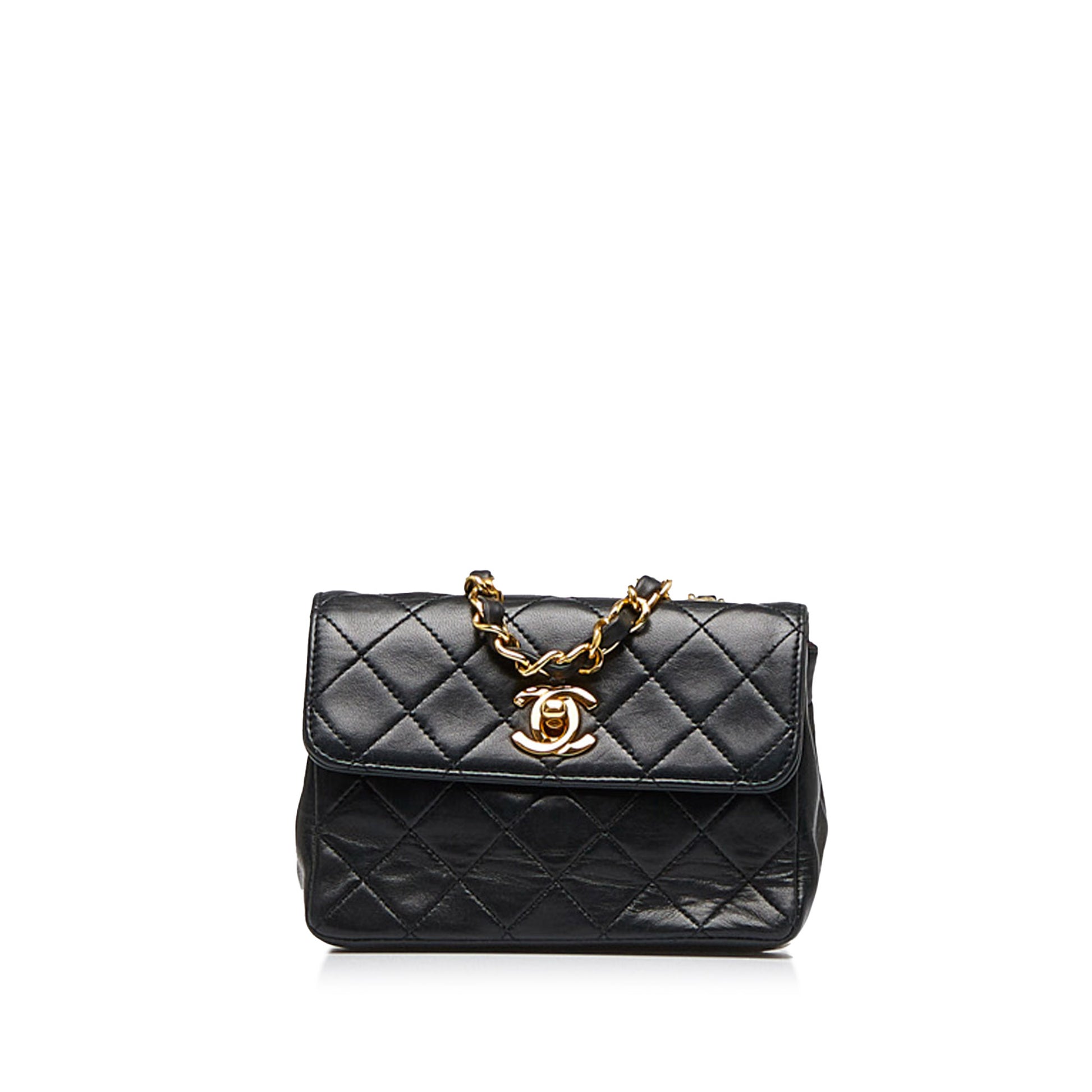 Chanel - a classic double flap bag in charcoal grey jers…