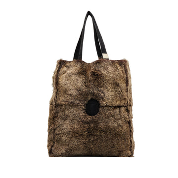 CHANEL Lapin Fur Tote Bag