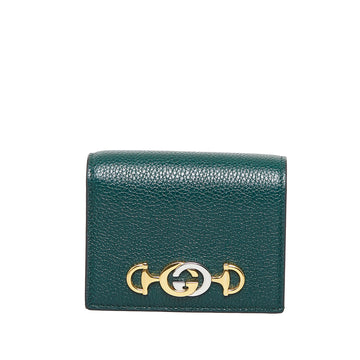 GUCCI Zumi Leather Compact Wallet Small Wallets