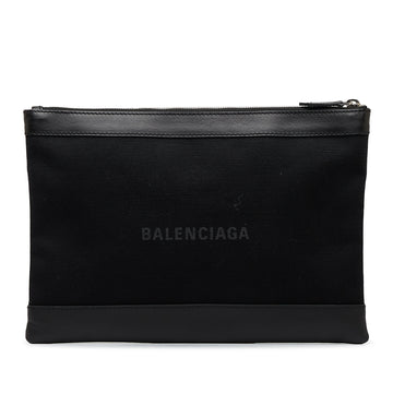 BALENCIAGA Canvas Everyday Clutch Bag