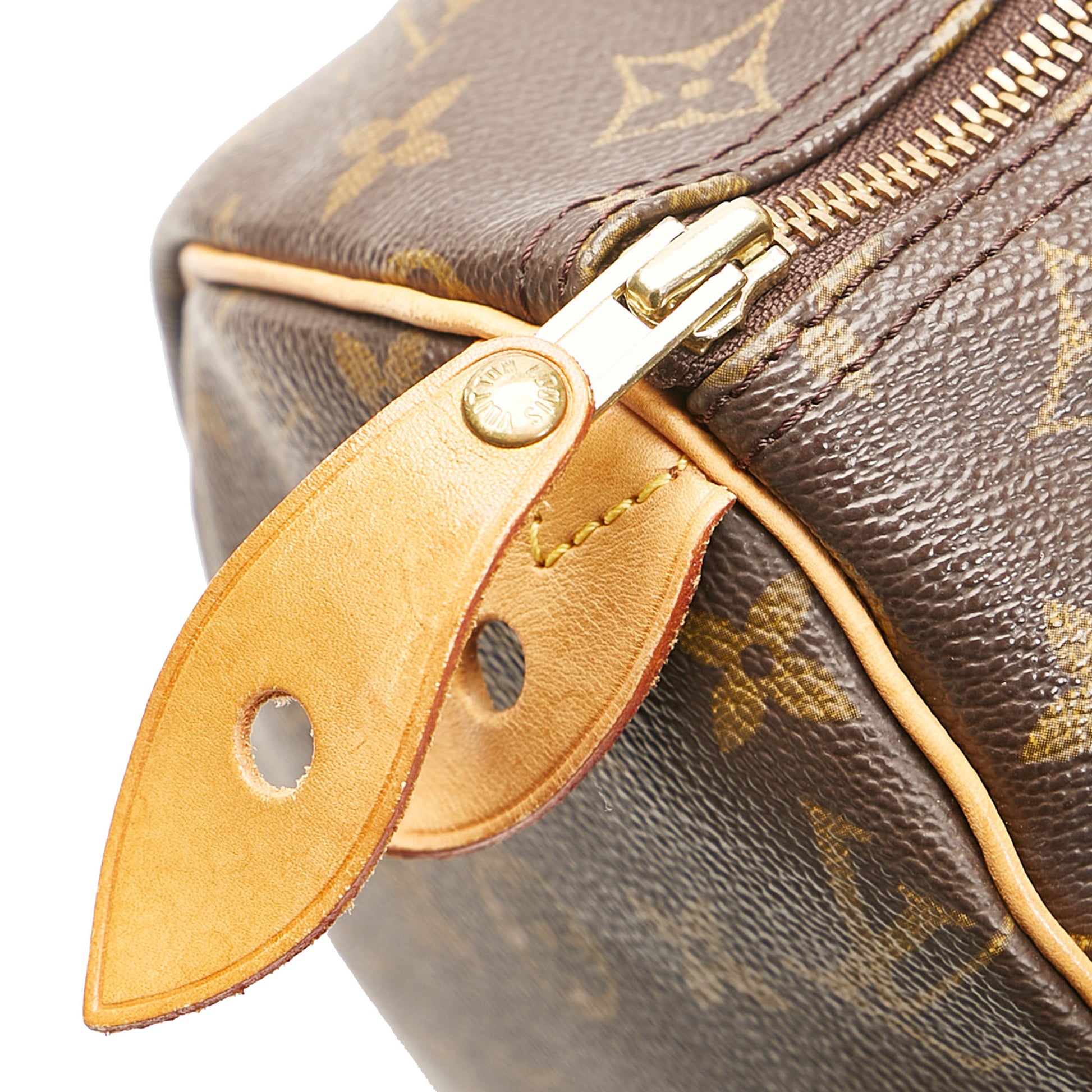 Louis Vuitton Monogram Speedy 30 Boston Bag Leather ref.484357