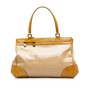 GUCCIssima Patent Leather Mayfair Handbag