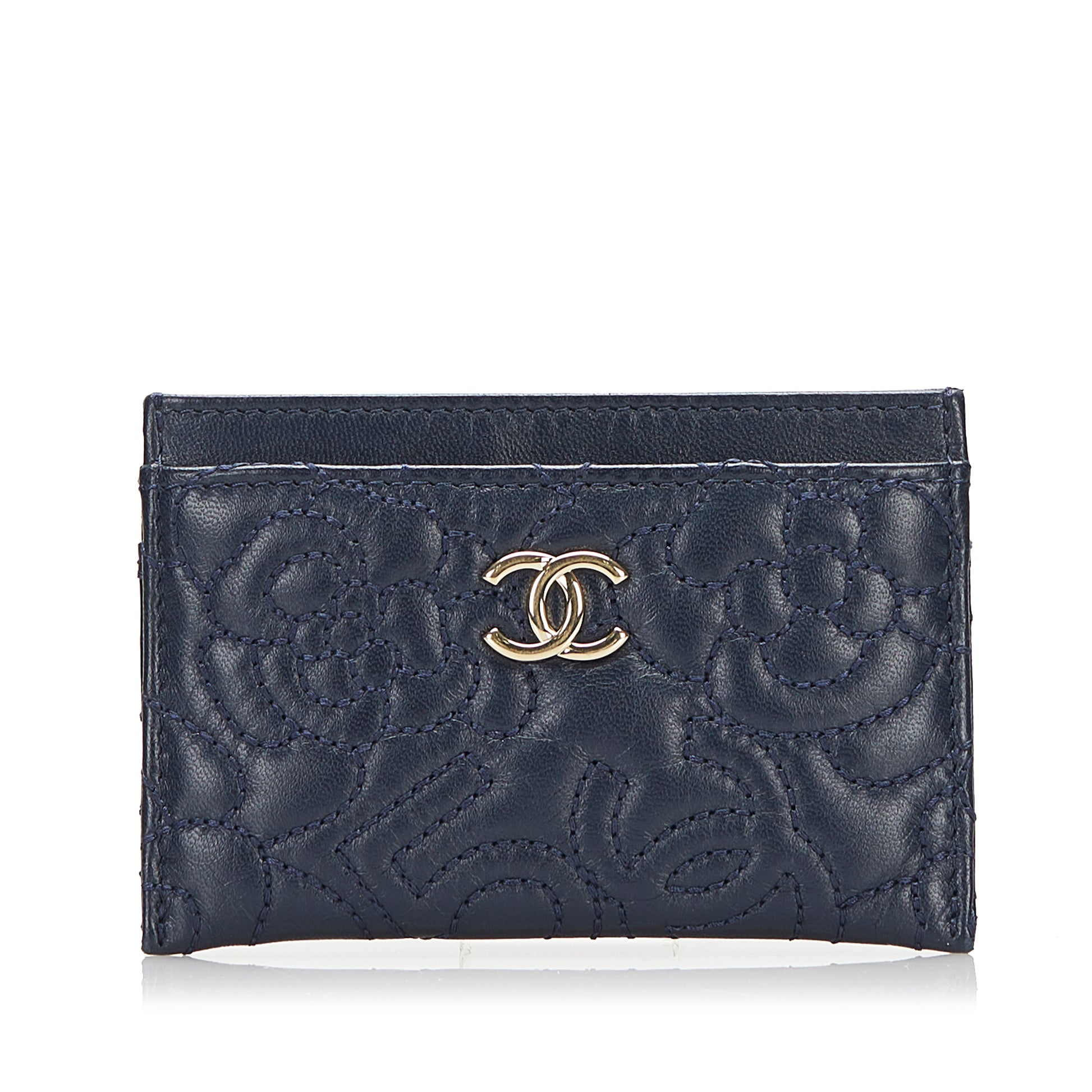 Chanel CC Camellia Card Holder