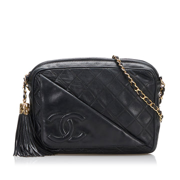 Chanel CC Quilted Tassel Crossbody Bag