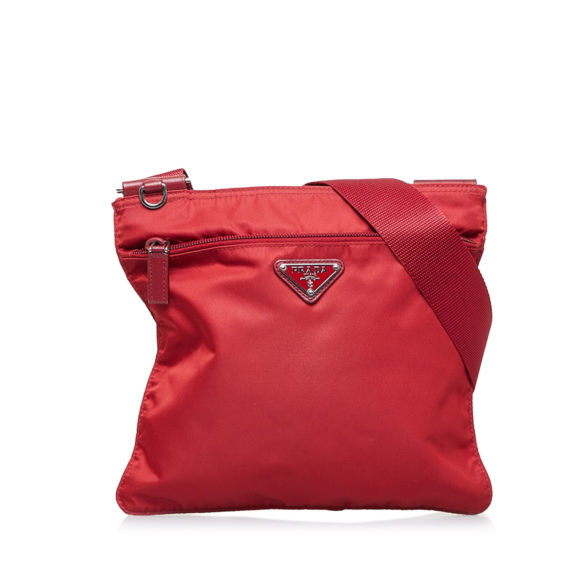 Prada, Bags, Prada Mini Crossbody Bag Red