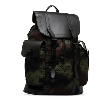 LOUIS VUITTON Monogram Camouflage Nylon Christopher PM Backpack