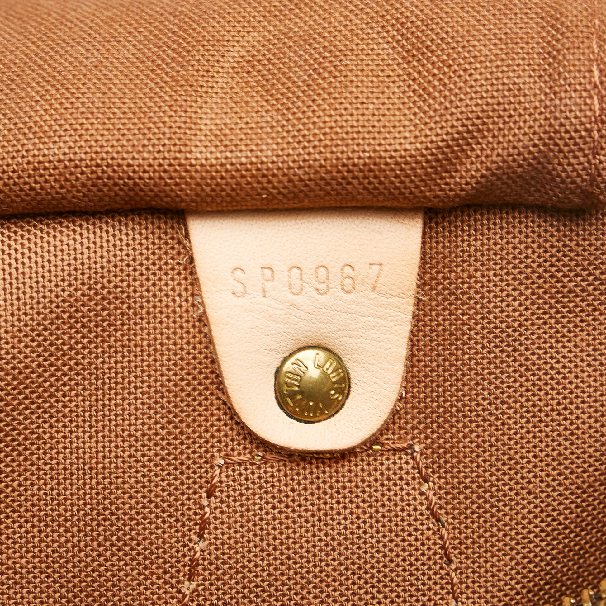 Louis Vuitton Speedy 30 Womens Boston bag M41108 Brown Cloth ref