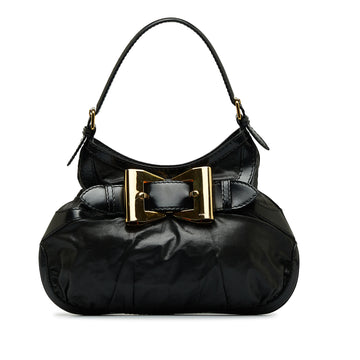 GUCCI Leather Dialux Queen Hobo Bag