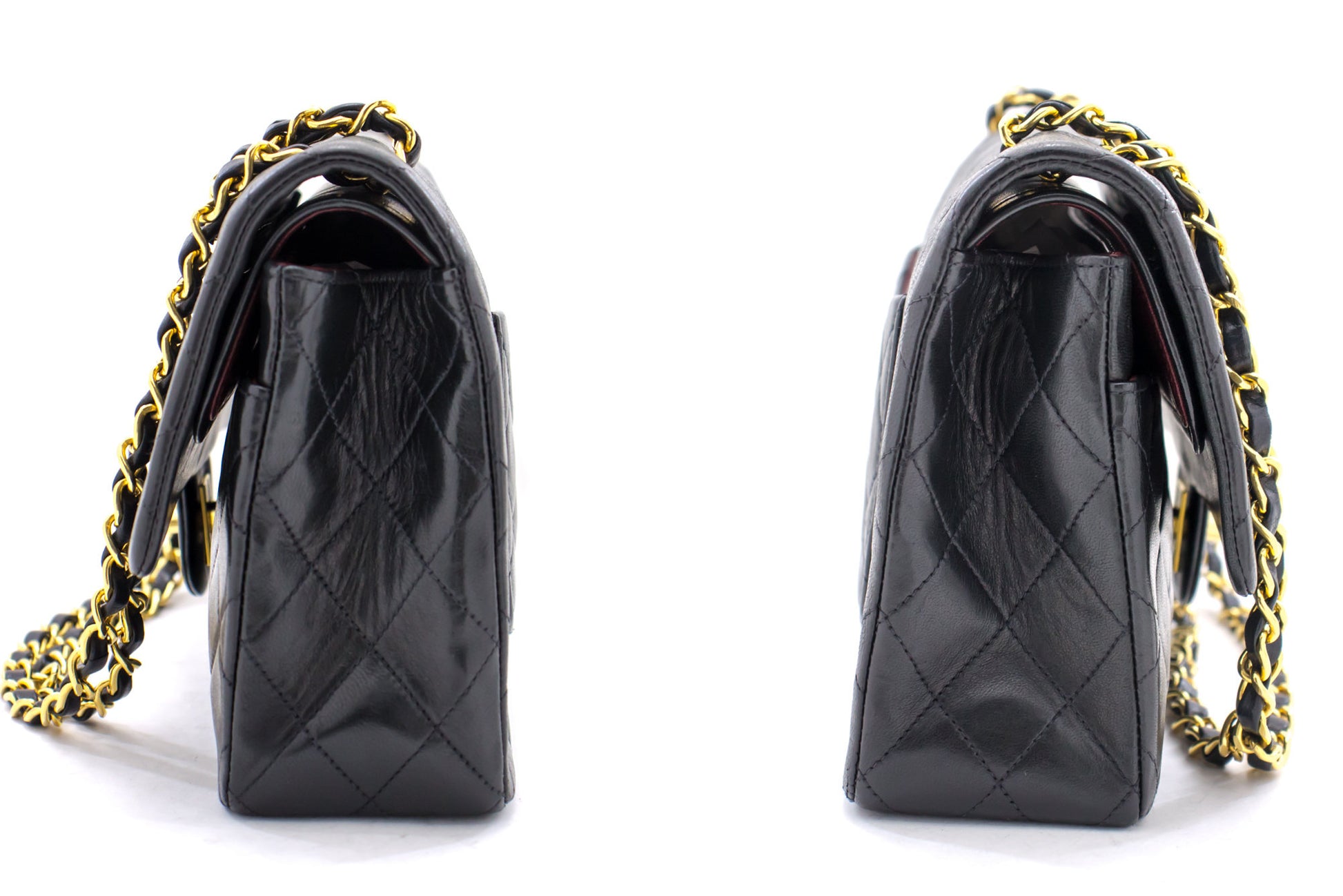 CHANEL Black Lambskin Leather Gold Large Shopper Carryall Shoulder Tote Bag  For Sale at 1stDibs