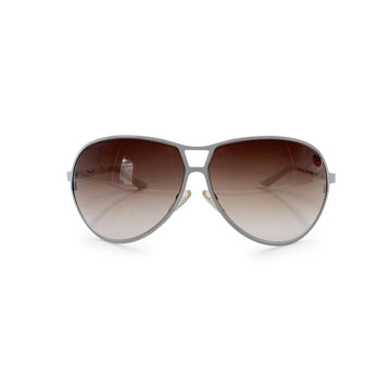 CHRISTIAN DIOR Vintage White Aviator Ladybug Tiny Osir 5 Sunglasses