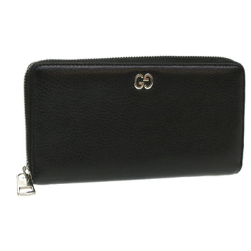 GUCCI Long Wallet Leather Black 473928 Auth am3822