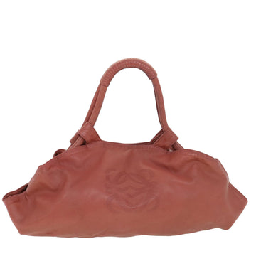 LOEWE Shoulder Bag Leather Pink Auth am4088