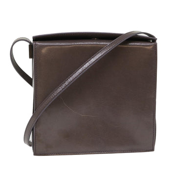 GUCCI Shoulder Bag Leather Outlet Gray 007.2014/3444 Auth am4648
