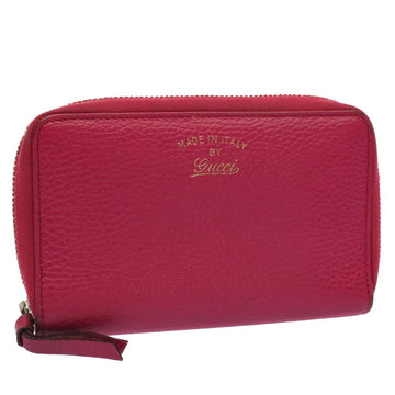 GUCCI Swing Wallet Leather Pink 354497 Auth am4913