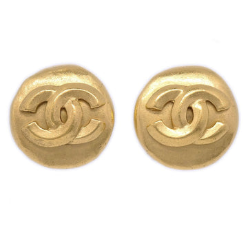 CHANEL 1996 Round CC Earrings Small