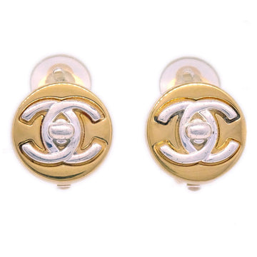 CHANEL 1997 Round Turnlock CC Earrings Small ao30147
