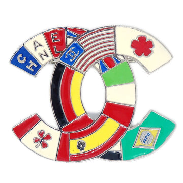 CHANEL 2003 National Flags Motif Brooch Pin