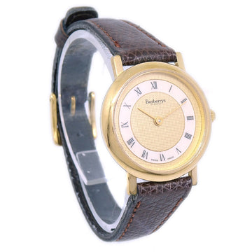 Burberrys Vintage Quartz Watch Gold Plated ao32311