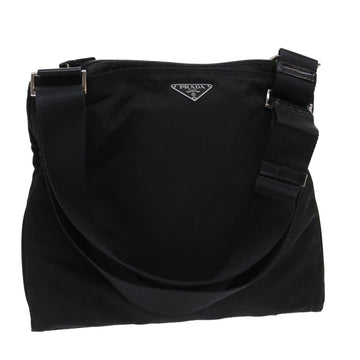 PRADA Shoulder Bag Nylon Black Auth ar10098