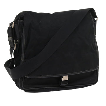 PRADA Shoulder Bag Nylon Black Auth ar10245
