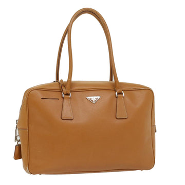 PRADA Shoulder Bag Safiano leather Brown Auth ar10272