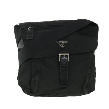 PRADA Shoulder Bag Nylon Black Auth ar10302