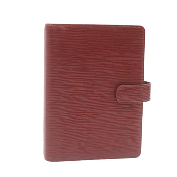 LOUIS VUITTON Epi Agenda MM Day Planner Cover Red R20047 LV Auth ar5964