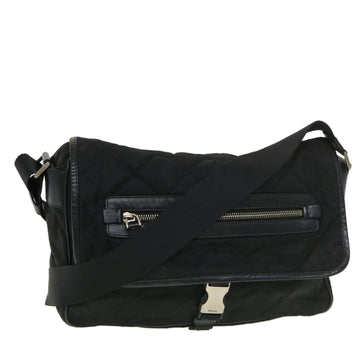 PRADA Shoulder Bag Nylon Black Auth ar9170