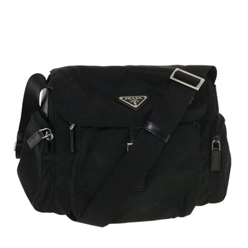 PRADA Shoulder Bag Nylon Black Auth ar9174