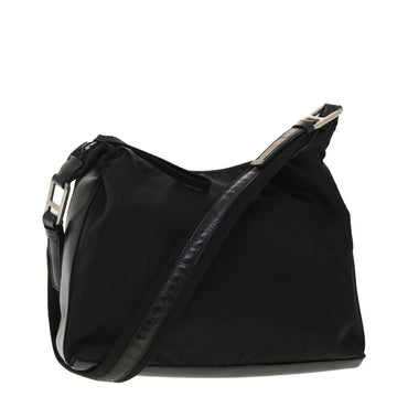 PRADA Shoulder Bag Nylon Black Auth ar9230