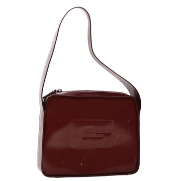 GUCCI Shoulder Bag Patent leather Red Auth ar9699B