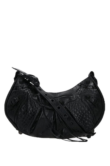 BALENCIAGA Le Cagole S in Croc Embossed Leather