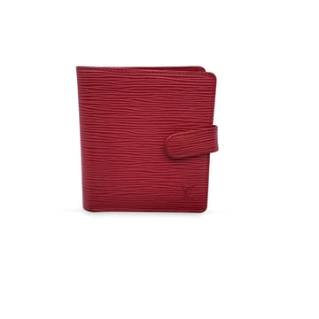 LOUIS VUITTON Red Epi Leather Compact Wallet Coin Purse
