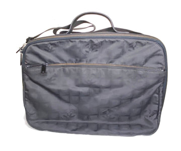 CHANEL Vintage Fabric Travel Handcarry Case Shoulder Bag