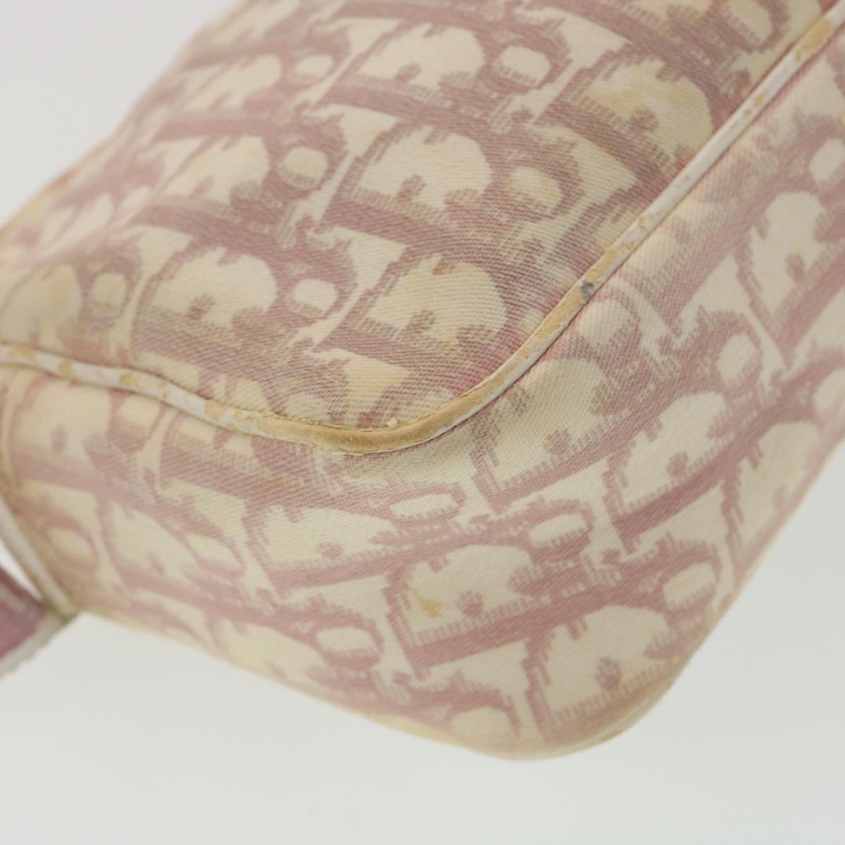 Christian Dior Trotter Canvas Flower Shoulder Bag Pink Auth yk4486 Cloth  ref.579804 - Joli Closet