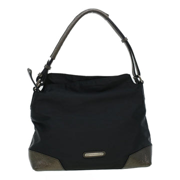 BURBERRY Shoulder Bag Nylon Black Auth bs5992