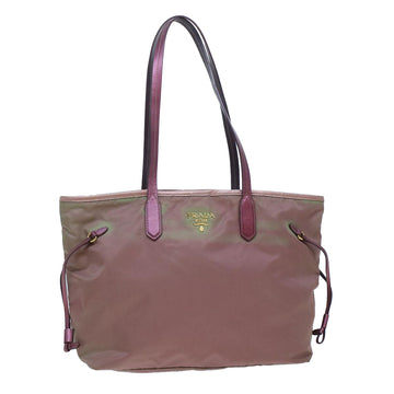 PRADA Tote Bag Nylon Pink Auth bs6071