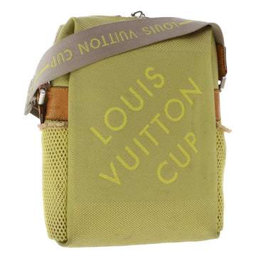 LOUIS VUITTON Damier Geant Weatherly Shoulder Bag Yellow M80636 LV Auth bs6902