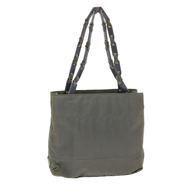 PRADA Shoulder Bag Nylon Gray Auth bs6980
